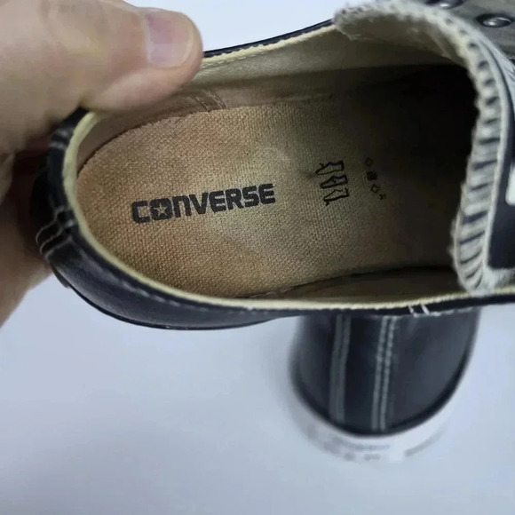 Converse Black and White Slip-On Sneakers - Picture 8 of 11